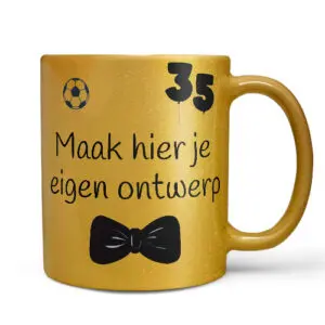 thumbnail ontwerp je eigen mok goud