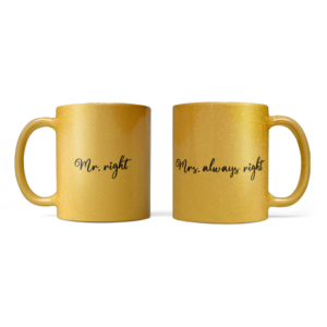 Mokkenset 'Mr. Right & Mrs. Always Right'