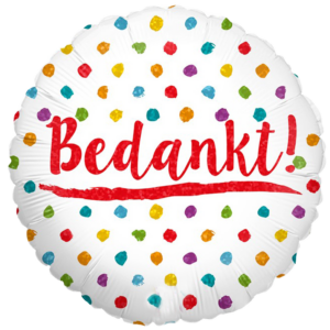 Ballon 'Bedankt'