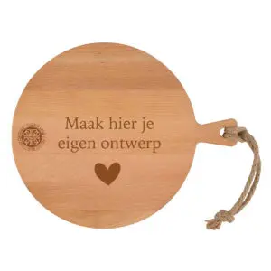 Serveerplank rond 30 cm maak hier je eigen ontwerp