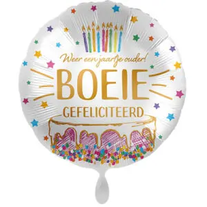 Ballon 'Weer een jaartje ouder, Boeie!'