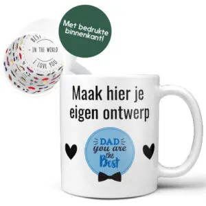 thumbnail ontwerp je eigen mok best dad in the world i love you