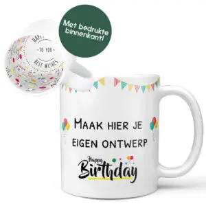 thumbnail ontwerp je eigen mok happy birthday to you best wishes