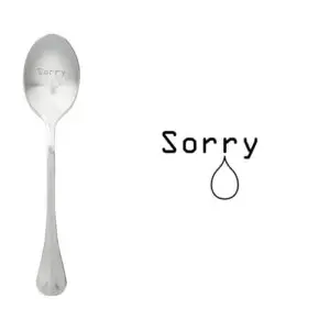 Message spoon - Sorry