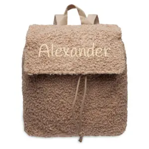 jollein Rugtasje caramel met naam