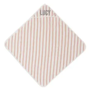 Jollein Badcape Stripe Terry - Wild Rose