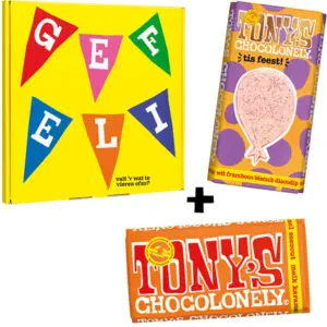 Tony's giftbox gefeliciteerd