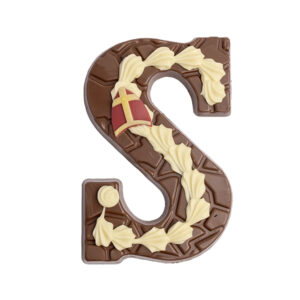 chocoladeletter Melk Wit 200 gram